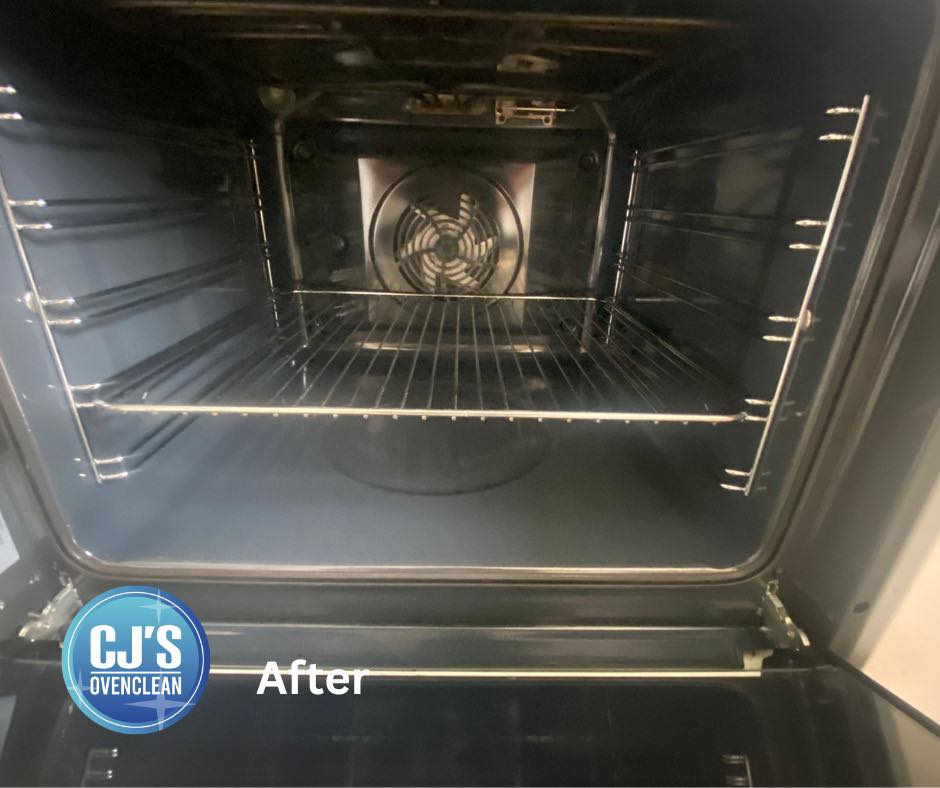 Oven after a professional deep clean
