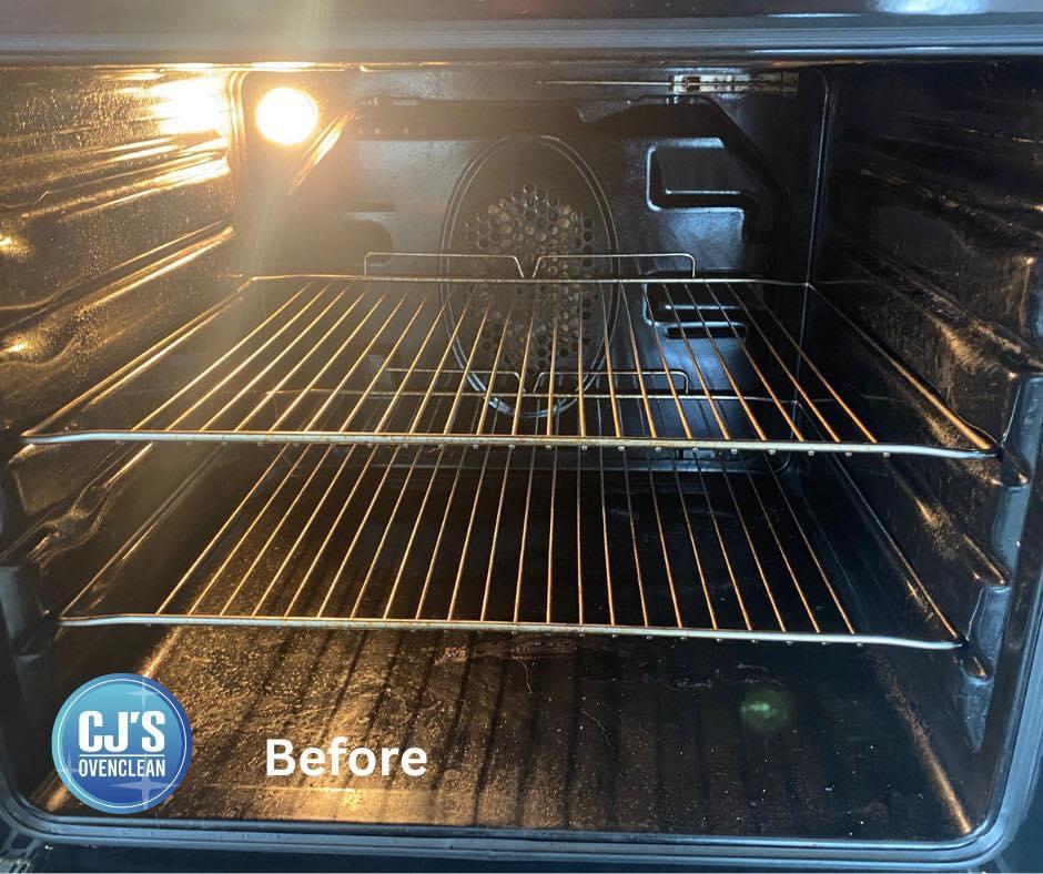 Oven cavity before cleaning